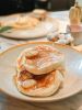 Fluffy ricotta pancakes with honeycomb butter at Bill's