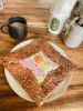 Ham, cheese, and egg galette at RAC Coffee